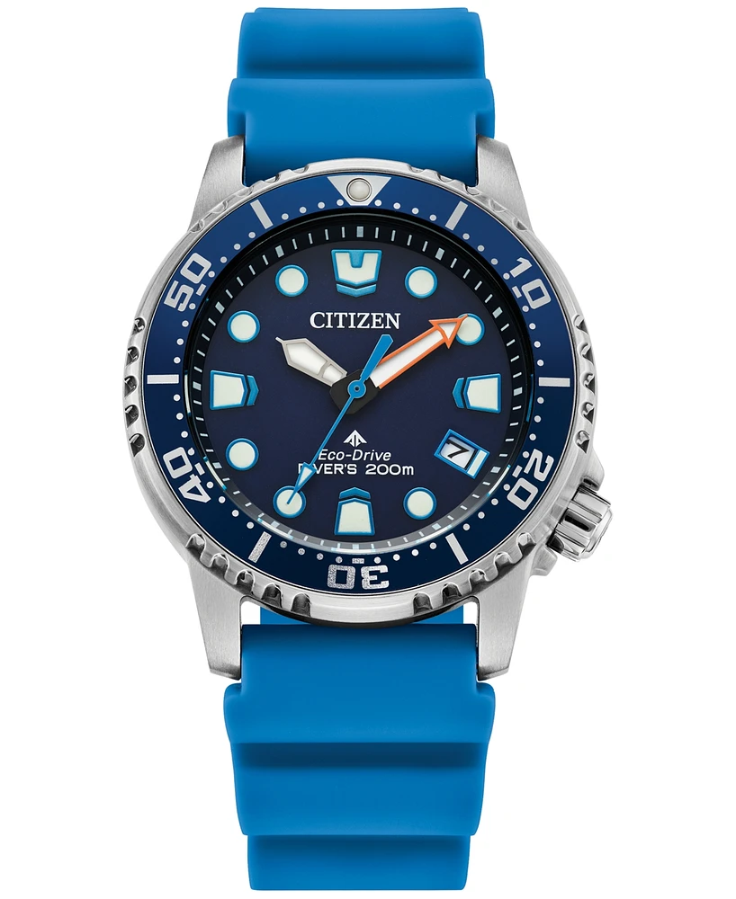 Citizen Eco-Drive Unisex Promaster Dive Blue Strap Watch 37mm