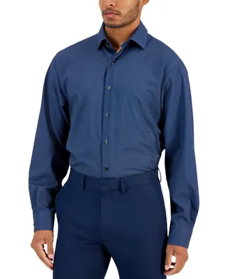 Alfani Men's Regular-Fit Maple Geo-Print Dress Shirt, Created for Macy's