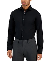 Bar Iii Men's Slim-Fit Diamond Dobby Dress Shirt, Created for Macy's