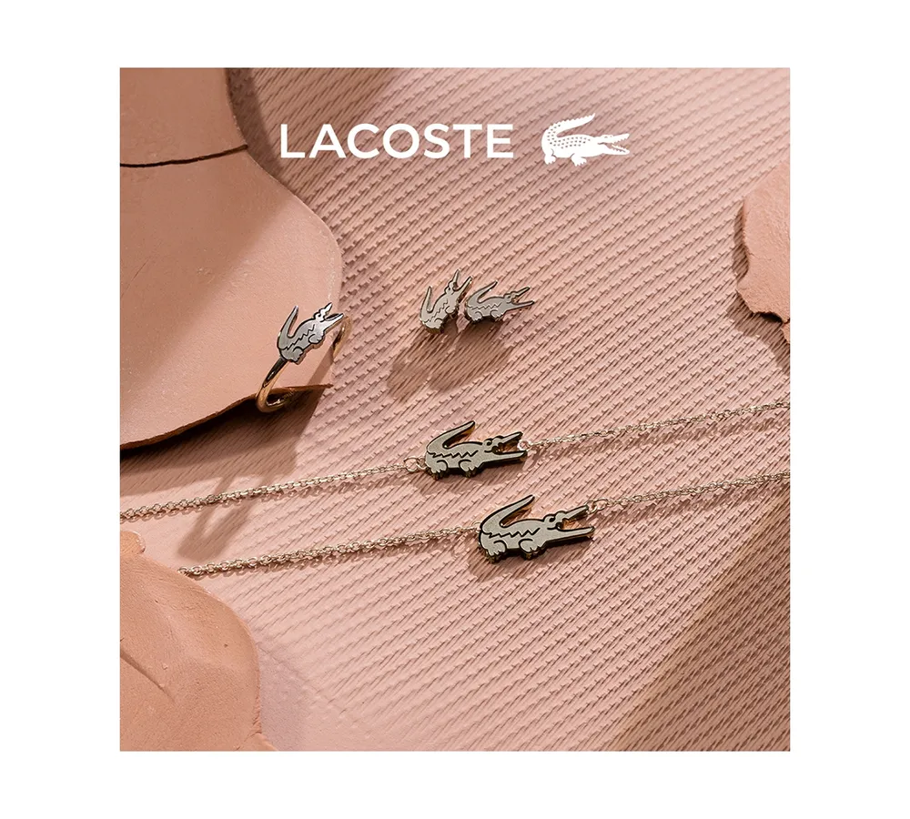 Lacoste Gold Tone Crocodile Bracelet