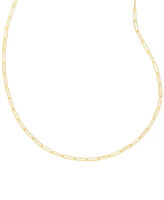 Kendra Scott 14k Gold-Plated Paperclip Chain Necklace, 18" + 3" extender