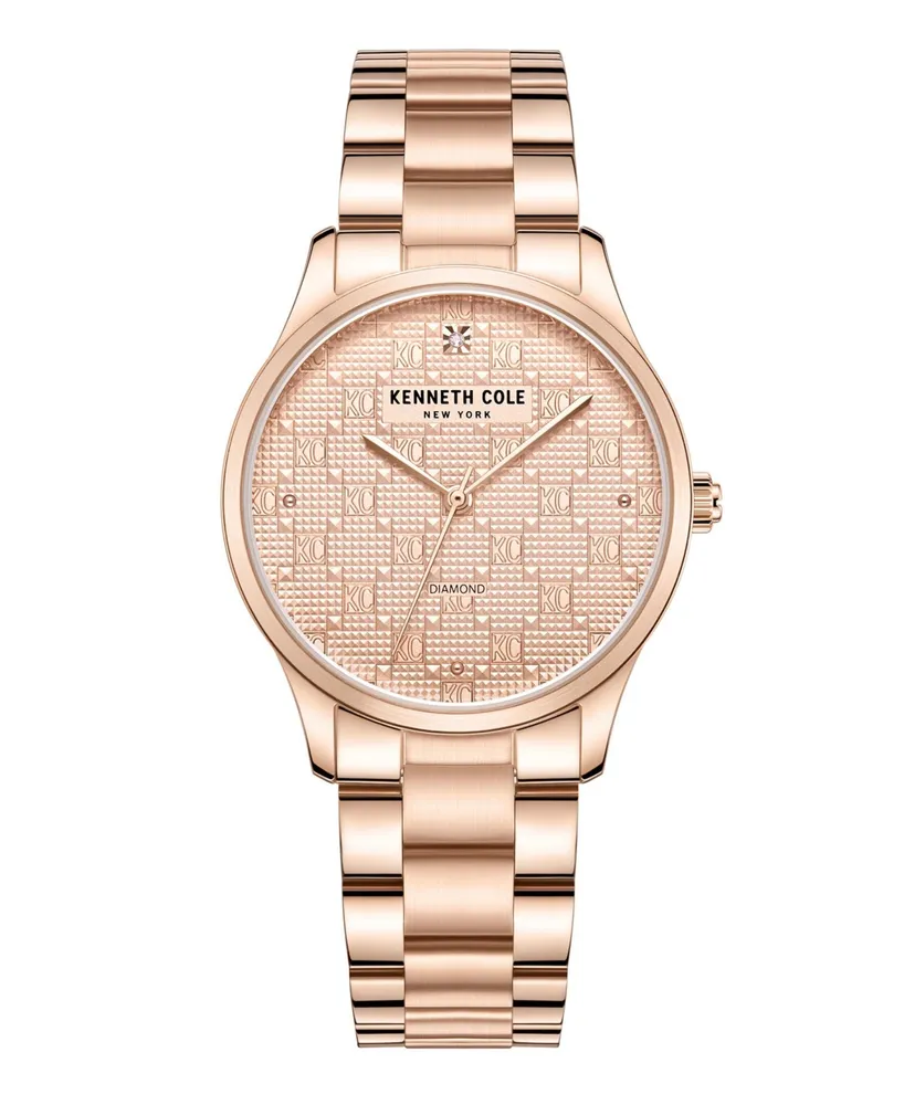 Kenneth Cole New York Women's Modern Classic Rose Gold-Tone Stainless Steel Watch, 34.5mm