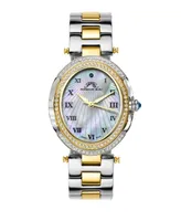 Porsamo Bleu Women's South Sea Oval Crystal Stainless Steel Bracelet Watch 106FSSO