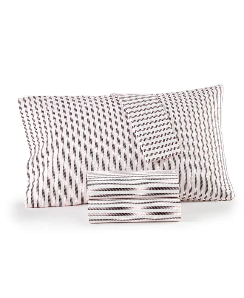 Charter Club Damask Designs 550 Thread Count Holiday Cotton 3-Pc. Sheet Set, Twin, Exclusively at Macy's