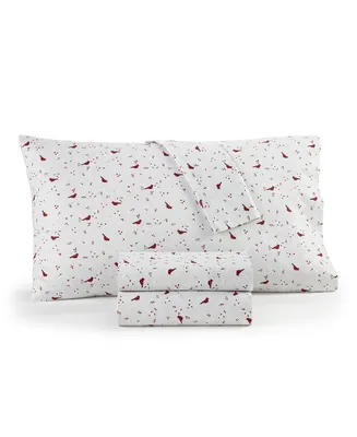 Charter Club Damask Designs 550 Thread Count Holiday Cotton 3-Pc. Sheet Set, Twin, Exclusively at Macy's