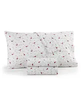 Charter Club Damask Designs 550 Thread Count Holiday Cotton 3-Pc. Sheet Set, Twin, Exclusively at Macy's