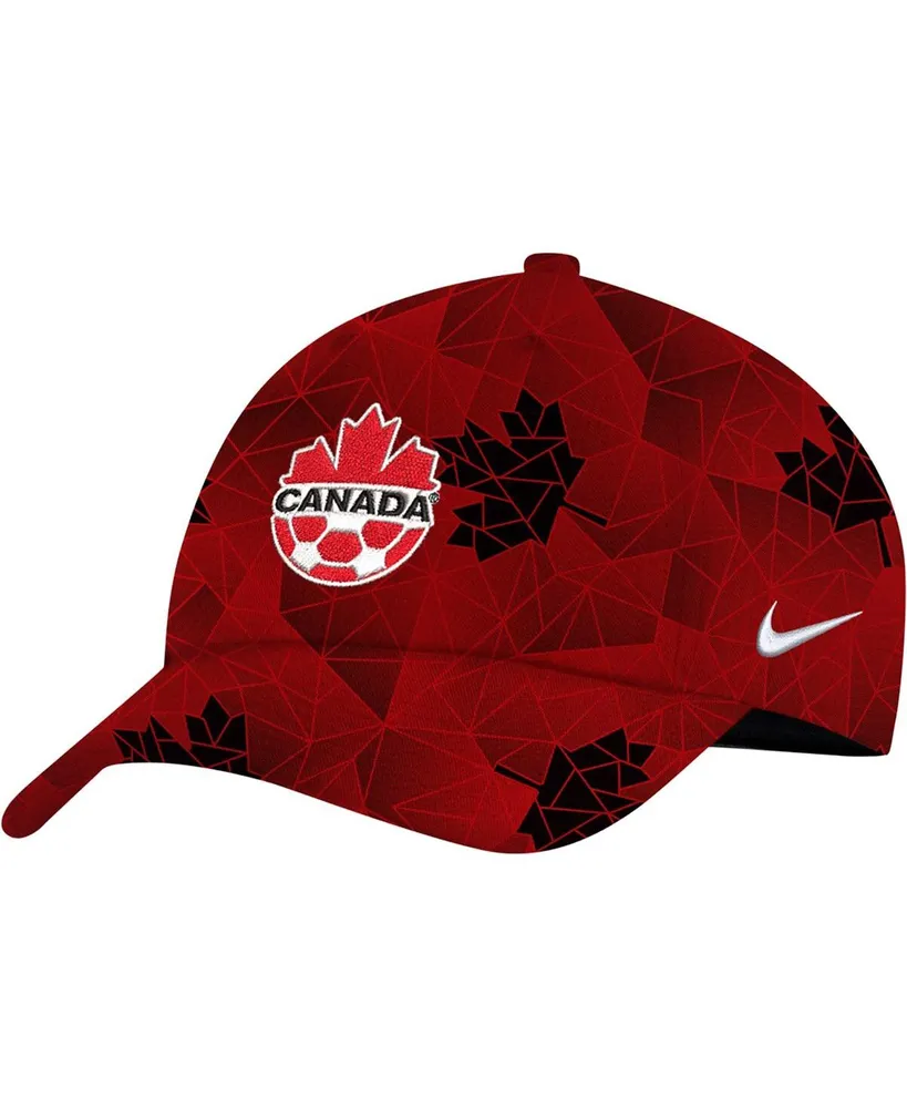 Men's Nike Red Canada Soccer Campus Performance Adjustable Hat