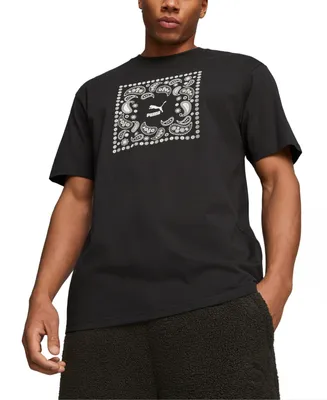 Puma Men's Paisley Graphic Short-Sleeve Crewneck T-Shirt