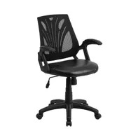 Emma+Oliver Mid-Back Designer Mesh Swivel Task Office Chair With Open Arms