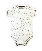 Touched by Nature Baby Boys Organic Cotton Bodysuits 5pk, Mr. Moon, 18-24 Months