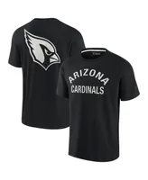 Men's and Women's Fanatics Signature Black Arizona Cardinals Super Soft Short Sleeve T-shirt