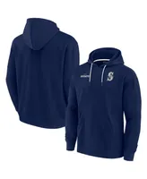 Men's and Women's Fanatics Signature Navy Seattle Mariners Super Soft Fleece Pullover Hoodie