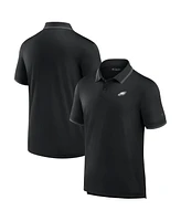 Men's Fanatics Signature Black Philadelphia Eagles Pique Polo Shirt