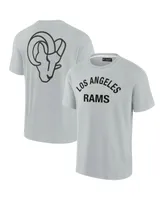 Men's and Women's Fanatics Signature Gray Los Angeles Rams Super Soft Short Sleeve T-shirt