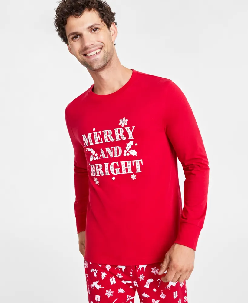 Family Pajamas Matching Family Pajamas Men's Big & Tall Mix It Santa Claus  Pajamas Set, Created for Macy's