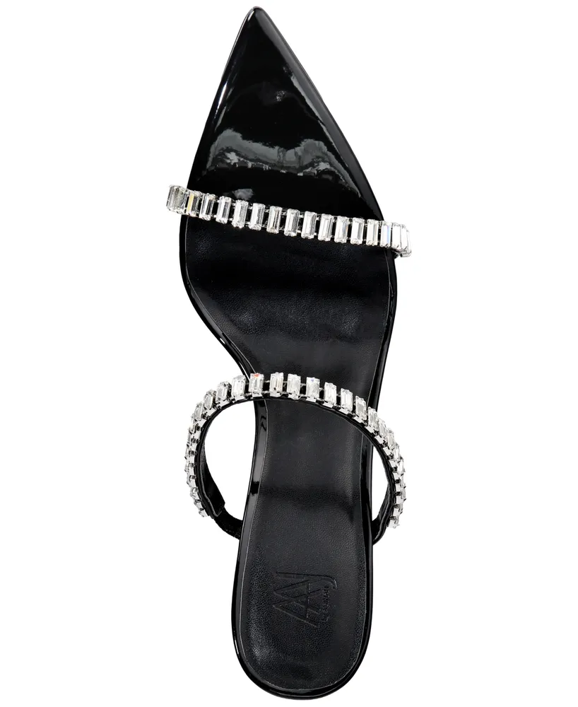 Aaj By Aminah Laila Rhinestone Slip-On Dress Sandals