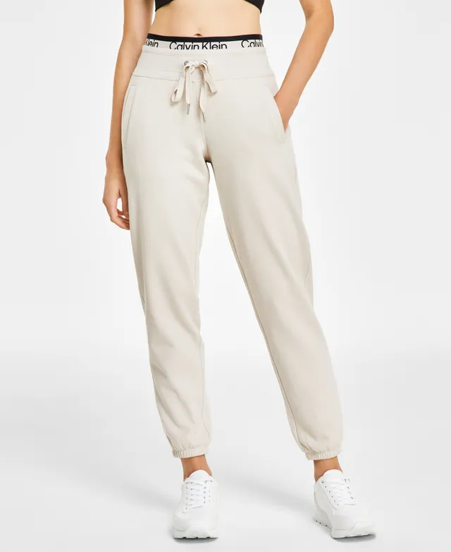 Calvin Klein Performance Big Girls Logo Waist Tricot Joggers