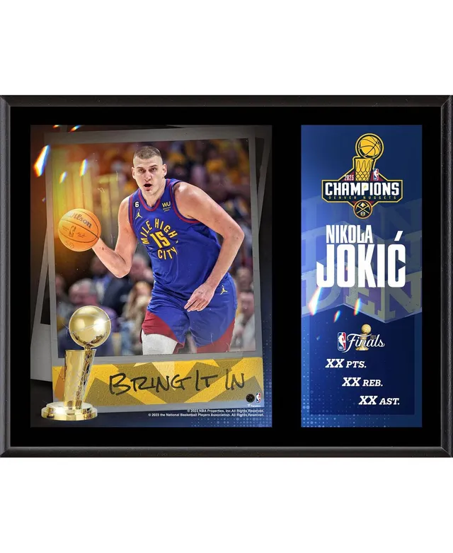 Fanatics Authentic Golden State Warriors 6-Time NBA Finals Champions 12 Replica Larry O'Brien Trophy with Sublimated Plate