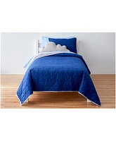 Saturday Park Navy Reversible Quilt - Full/Queen