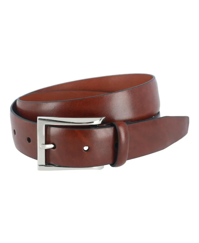 Trafalgar Men's Maverick 32mm Reversible Leather Dress Belt - Black to Brown