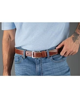 Trafalgar Men's The Back Nine 35mm Full Grain Leather with Nylon Lining Casual Golf Belt