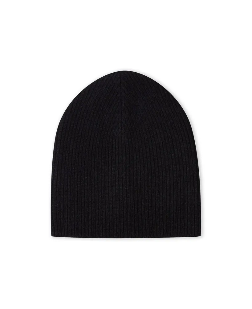 Style Republic Men's Ribbed Beanie, 100% Cashmere, Soft & Stretchy, Warm Hat for Winter