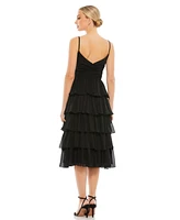 Women's Ieena Ruffle Tiered Sleeveless Midi Dress