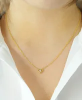 Audrey by Aurate Diamond Heart 18" Pendant Necklace (1/10 ct. t.w.) in Gold Vermeil, Created for Macy's