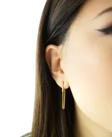 Audrey by Aurate Diamond Bar Front to Back Chain Drop Earrings (1/6 ct. t.w.) in Gold Vermeil, Created for Macy's