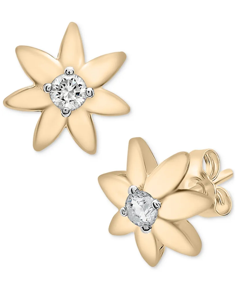 Audrey by Aurate Diamond Flower Stud Earrings (1/10 ct. t.w.) in