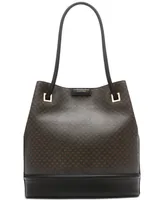 Calvin Klein Ash Signature Tote with Magnetic Snap