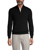 Lands' End Men's Fine Gauge Quarter Zip