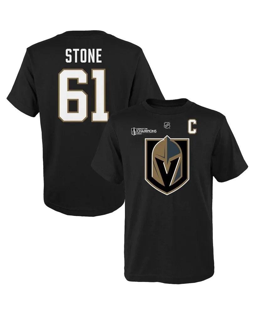 Big Boys Mark Stone Black Vegas Golden Knights 2023 Stanley Cup Champions Name and Number T-shirt