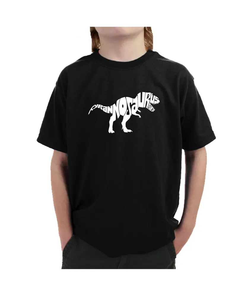 Big Boy's Word Art T-shirt - Tyrannosaurus Rex