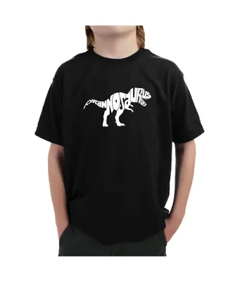 Big Boy's Word Art T-shirt - Tyrannosaurus Rex