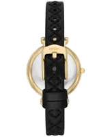 Barbie x Fossil Limited Edition Three-hand Quartz Black Litehide Leather Watch 28mm and Interchangeable Strap Set, 28mm