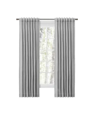 Ricardo Chevron 80C/20P Sustainable Unlined Rod Pocket w/Back Tabs Curtain Panel 48"W x 63"L