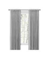 Ricardo Chevron 80C/20P Sustainable Unlined Rod Pocket w/Back Tabs Curtain Panel 48"W x 63"L