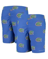 Big Boys Columbia Royal Florida Gators Backcast Printed Omni-Shade Shorts