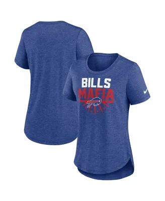 Women's Nike Heather Royal Buffalo Bills Local Fashion Tri-Blend T-shirt