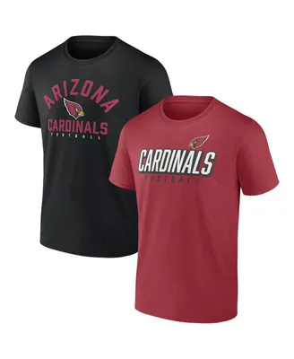 Men's Fanatics Cardinal, Black Arizona Cardinals Player Pack T-shirt Combo Set