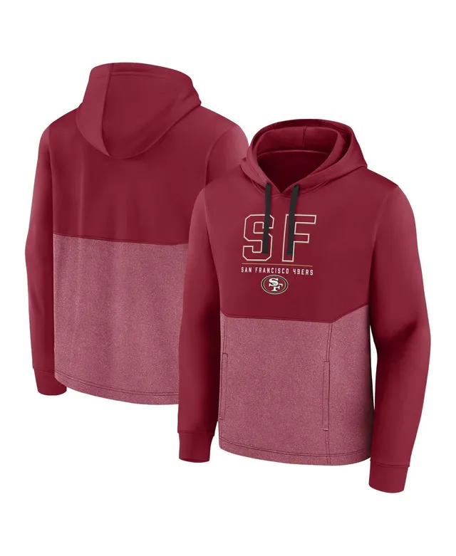 Nike Men's Scarlet San Francisco 49ers Wordmark Performance Pullover Hoodie - Scarlet