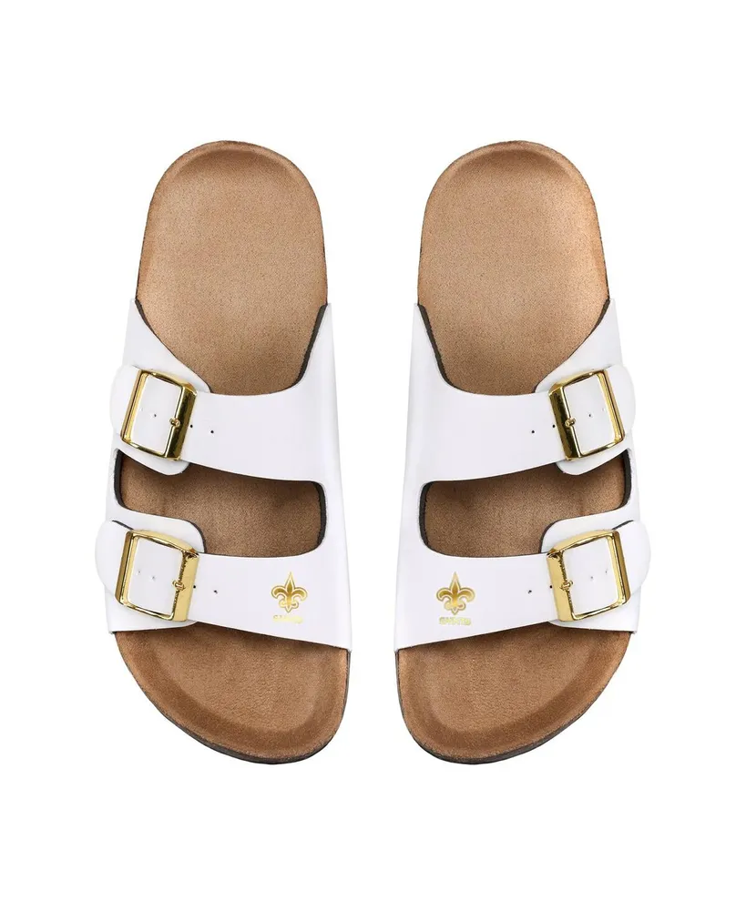 Women's Foco New Orleans Saints Double-Buckle Sandals