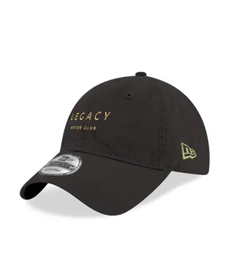 Men's New Era Black Legacy Motor Club Team Enzyme Washed 9TWENTY Adjustable Hat
