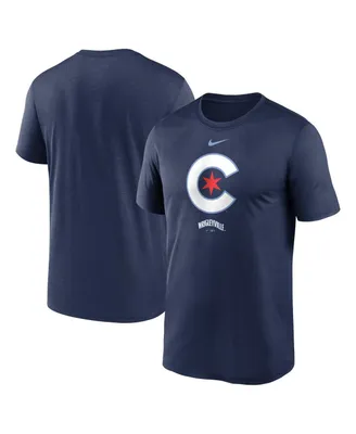 Men's Nike Navy Chicago Cubs City Connect Logo T-shirt