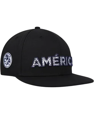 Men's Black Club America Bode Snapback Hat