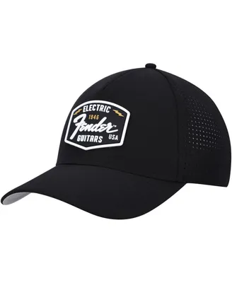 Men's American Needle Black Fender Super Tech Valin Trucker Snapback Hat