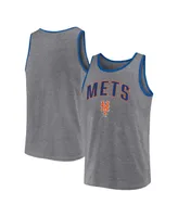 Men's Fanatics Heather Gray New York Mets Primary Tank Top