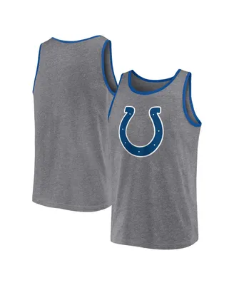 Men's Fanatics Heather Gray Indianapolis Colts Primary Tank Top