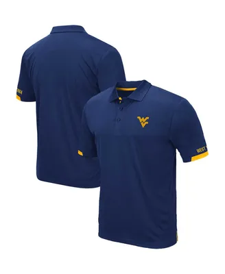 Men's Colosseum Navy West Virginia Mountaineers Big and Tall Santry Polo Shirt